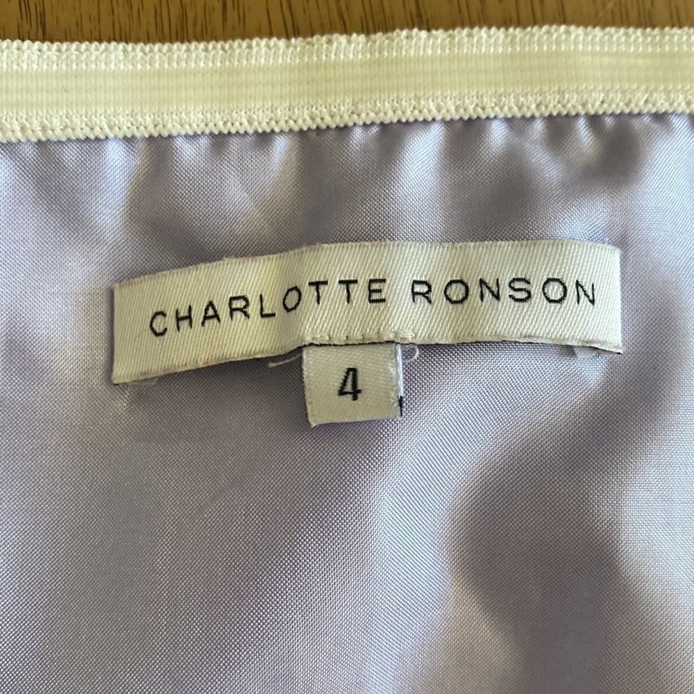 Charlotte Ronson Mini Sweetheart Strapless Dress in Abstract Watercolor Size 4 - Picture 8 of 14
